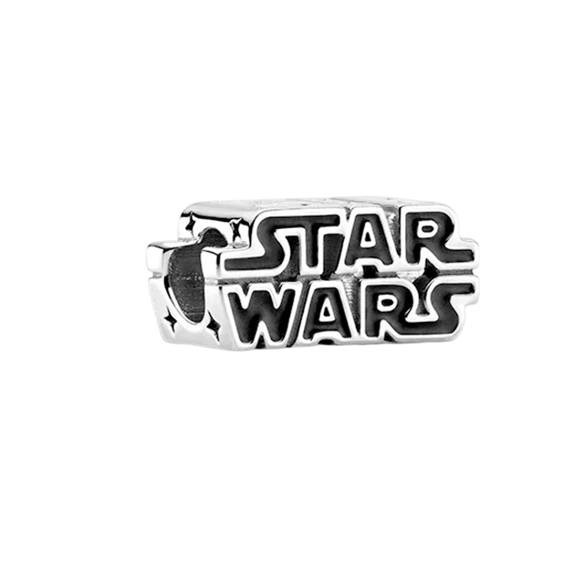 925 Silber Charm Anhänger Star Wars Logo