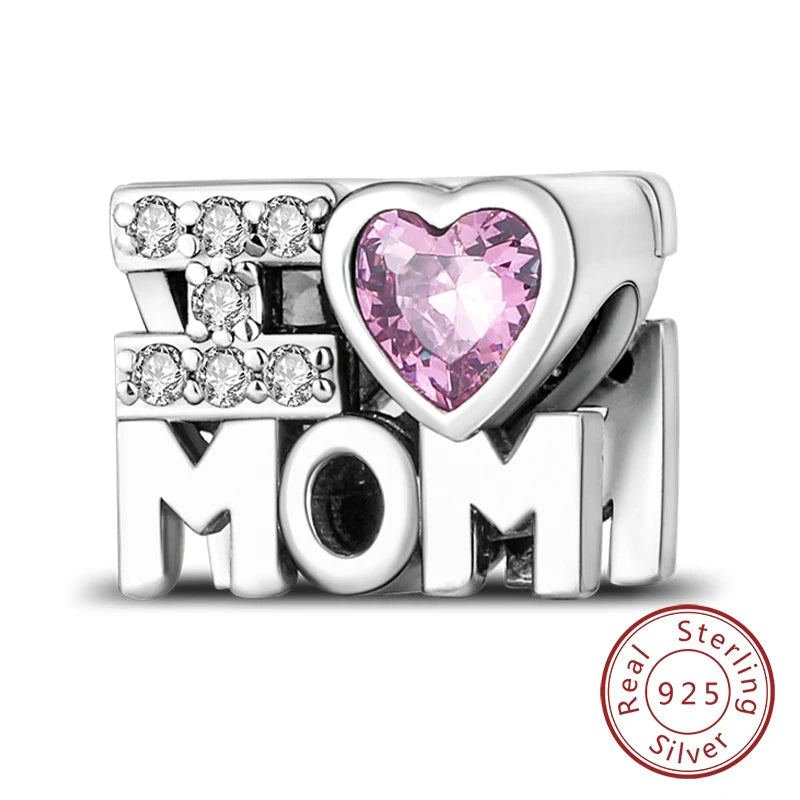Ich liebe Mama“ 925 Silber Charm