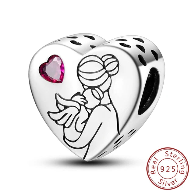 Charm Mutterliebe Herz – 925 Silber